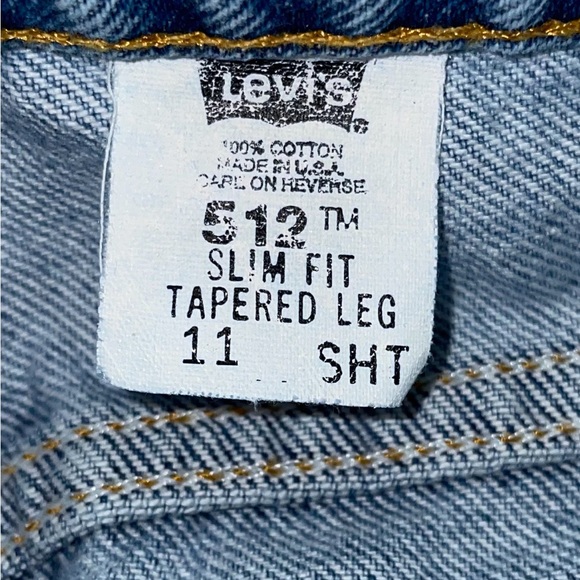 Y2k Vintage Levi’s 512 slim fit tapered leg jean size 11 /L28 1/2 - Picture 8 of 16